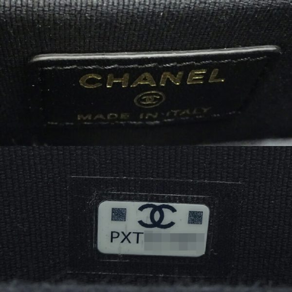 dh80894 7 Chanel Matelasse Mini Chain Denim Shoulder Bag Black