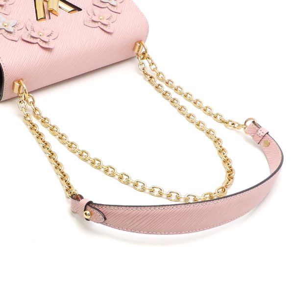 dh80950 5 Louis Vuitton Twist MM Epi Shoulder Bag Pink