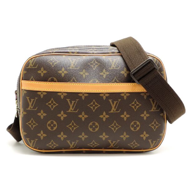 dh81010 1 Louis Vuitton Reporter PM Monogram Shoulder Bag Brown