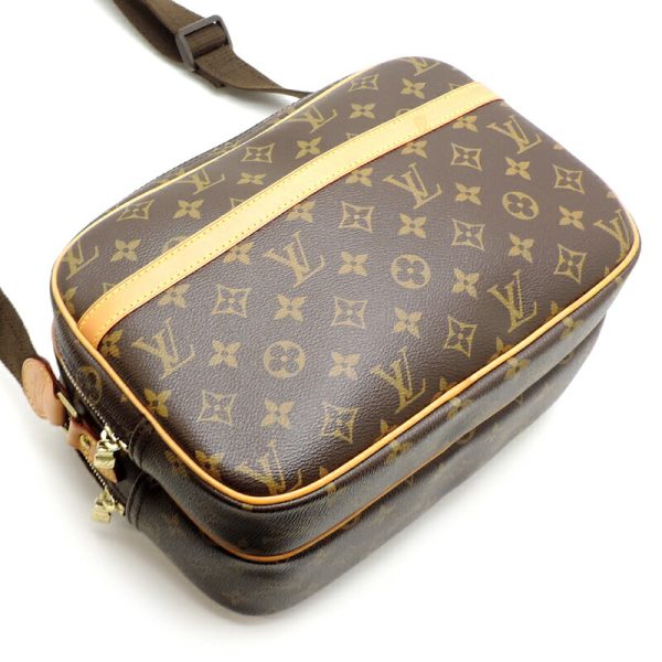 dh81010 3 Louis Vuitton Reporter PM Monogram Shoulder Bag Brown