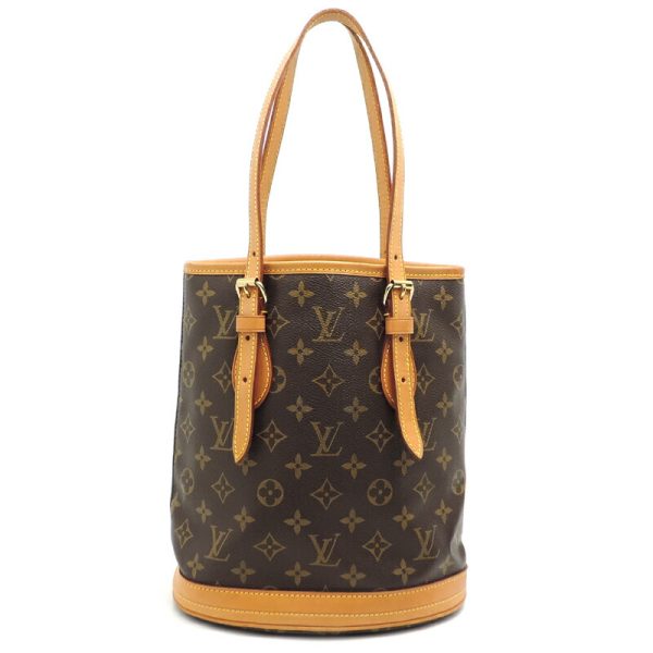 dh81013 1 Louis Vuitton Petit Baguette Monogram Tote Bag Brown