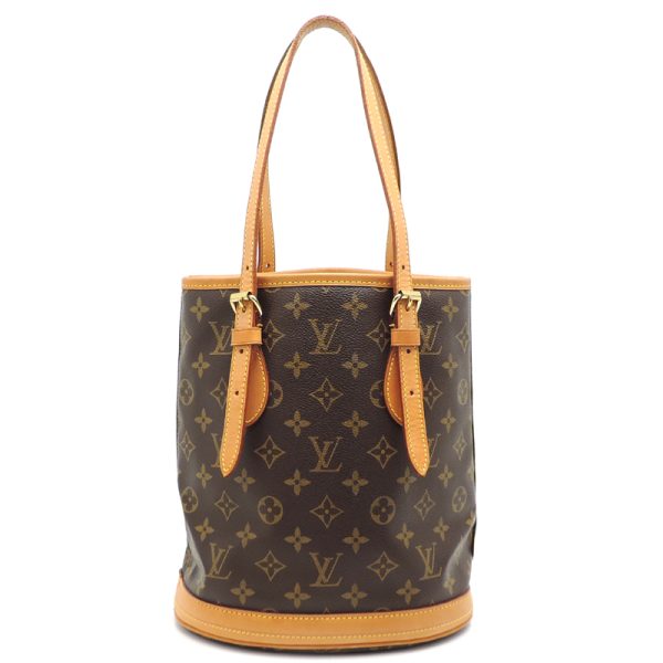 dh81013 2 Louis Vuitton Petit Baguette Monogram Tote Bag Brown