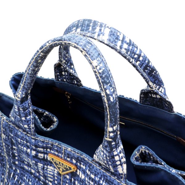 dh81018 5 Prada Canapa GM Tote Bag Blue