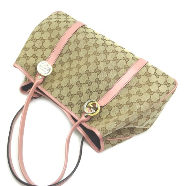 dh81059 4 Gucci GG Shoulder Bag Tote Beige