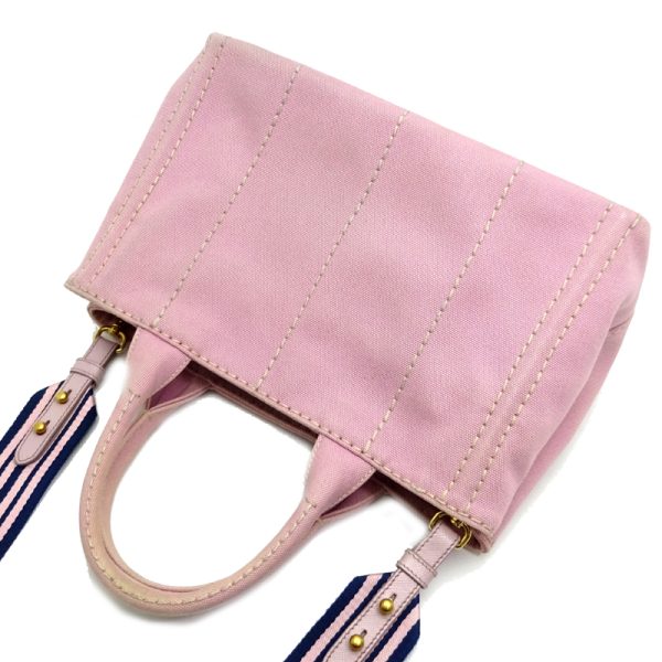 dh81063 4 Prada Canapa Handbag Pink