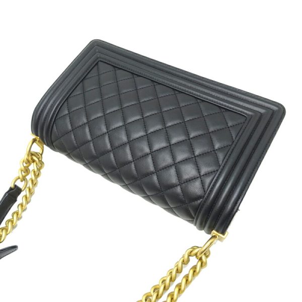 dh81086 4 Chanel Boy Chanel 25 Lambskin Shoulder Bag Black