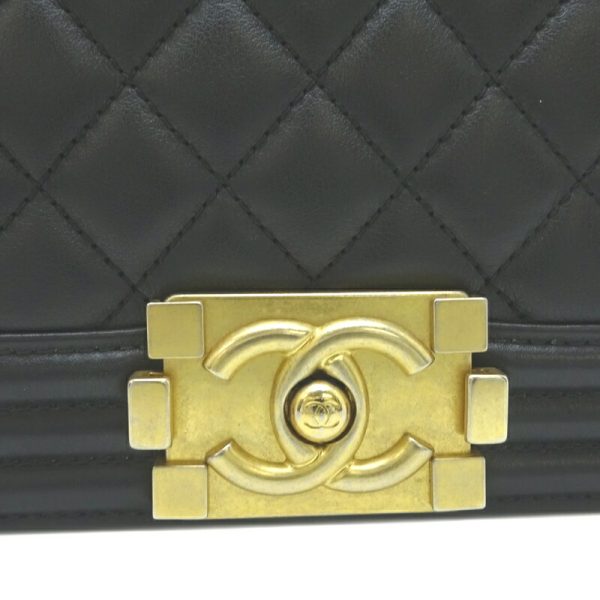 dh81086 7 Chanel Boy Chanel 25 Lambskin Shoulder Bag Black