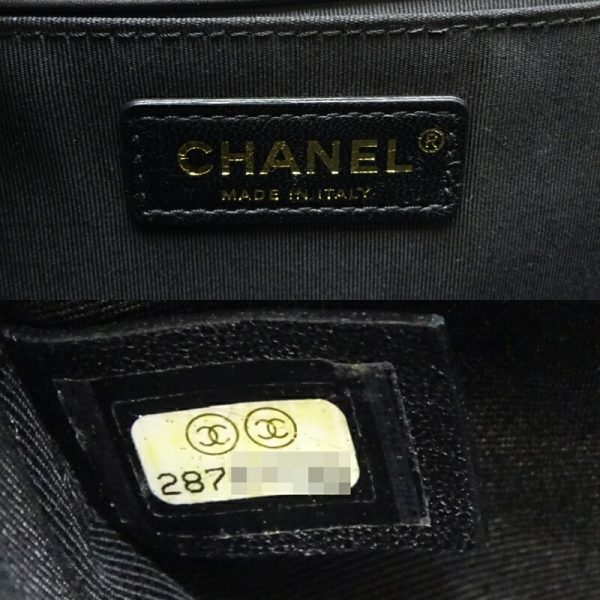 dh81086 9 Chanel Boy Chanel 25 Lambskin Shoulder Bag Black