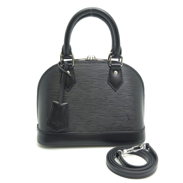 dh81089 1 Louis Vuitton Alma BB Epi Handbag Black