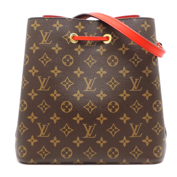 dh81123 2 Louis Vuitton Neo Noe Monogram Shoulder Bag Brown