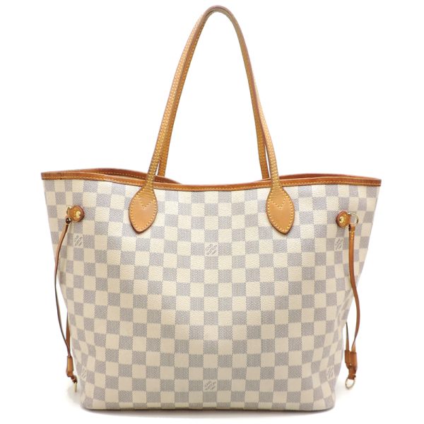 dh81125 2 Louis Vuitton Neverfull MM Damier Tote Bag White