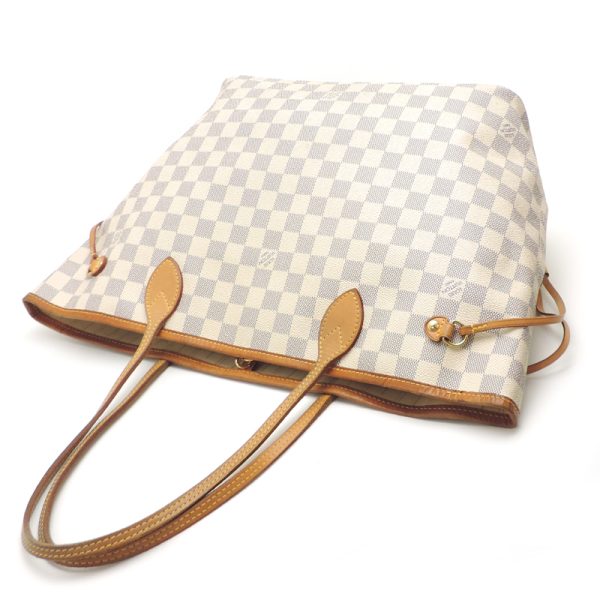 dh81125 4 Louis Vuitton Neverfull MM Damier Tote Bag White