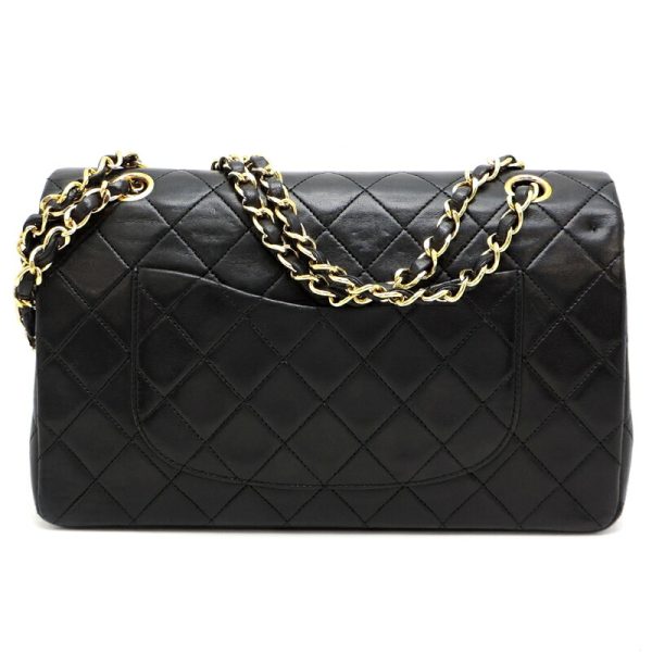 dh81138 2 Chanel Matelasse 25 Chain Lambskin Shoulder Bag Black