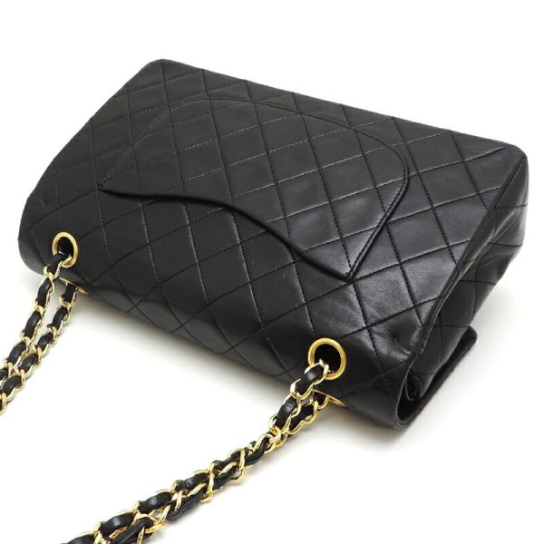 dh81138 4 Chanel Matelasse 25 Chain Lambskin Shoulder Bag Black