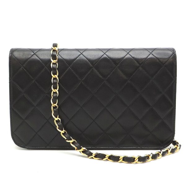 dh81139 2 Chanel Matelasse 23 Chain Lambskin Shoulder Bag Black