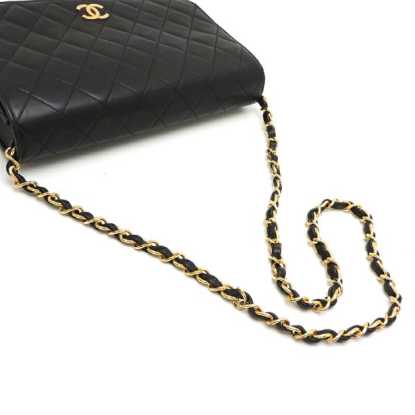 dh81139 5 Chanel Matelasse 23 Chain Lambskin Shoulder Bag Black