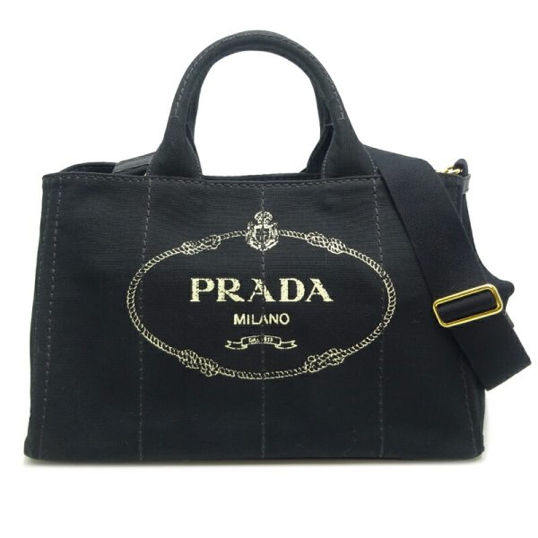 dh81296 1 Prada Canapa Handbag Black