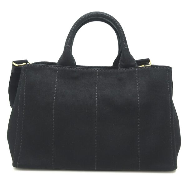 dh81296 2 Prada Canapa Handbag Black