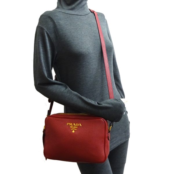 dh81312 8 Prada Shoulder Bag Red