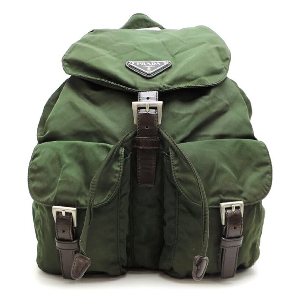 dh81381 1 Prada Nylon Backpack Daypack Green