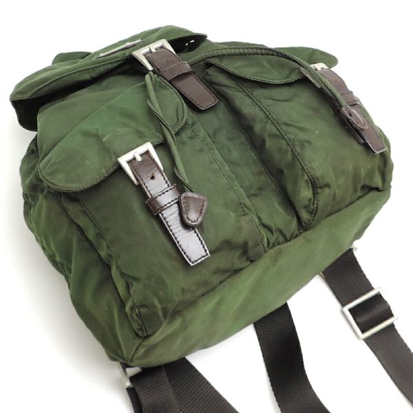 dh81381 3 Prada Nylon Backpack Daypack Green