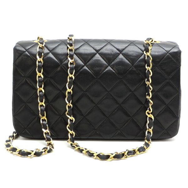 dh81393 2 Chanel Matelasse 23 Chain Lambskin Shoulder Bag Black