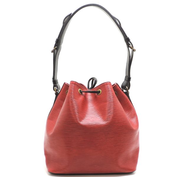 dh81411 t2 Louis Vuitton Petit Noe Epi Shoulder Bag Red