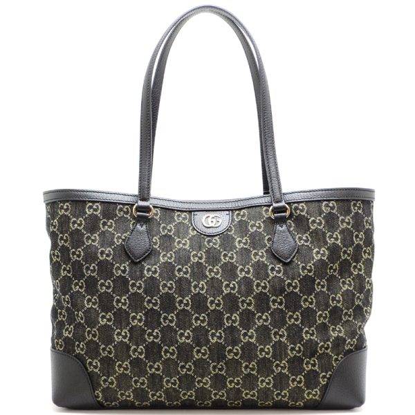 dh81514 1 Gucci Denim Tote Bag Ophidia Black