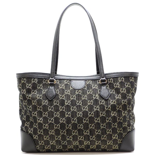 dh81514 2 Gucci Denim Tote Bag Ophidia Black