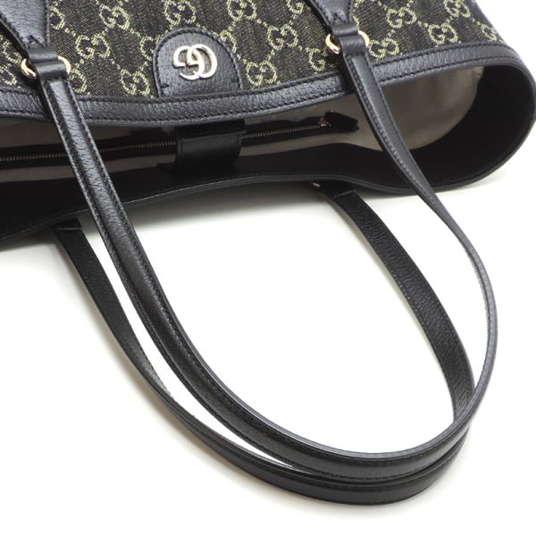 dh81514 5 Gucci Denim Tote Bag Ophidia Black