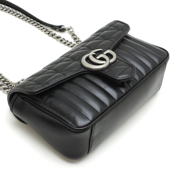 dh81516 3 Gucci Shoulder Bag GG Marmont Black