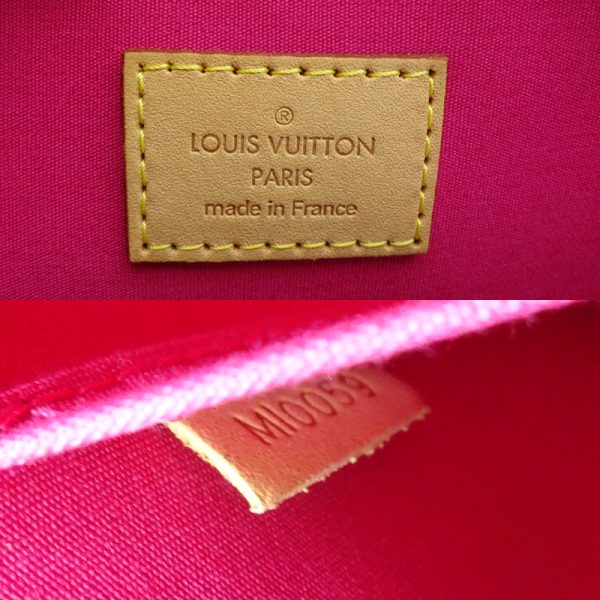 dh81522 7 Louis Vuitton Alma MM Vernis Handbag Pink