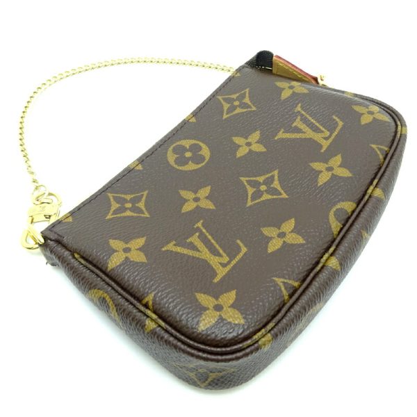 dh81535 3 Louis Vuitton Mini Pochette Accessoire Monogram Pouch Brown