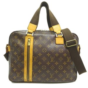 dh81556 1 Louis Vuitton Danube Monogram Shoulder Bag Brown