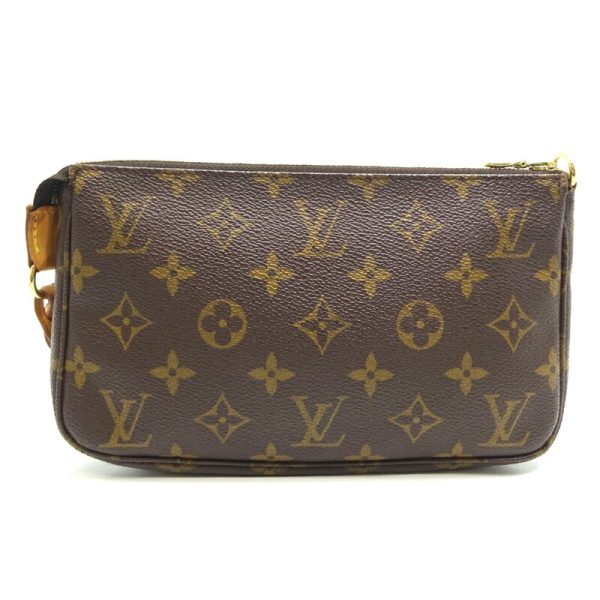 dh81642 2 Louis Vuitton Pochette Accessoire Monogram Handbag Brown