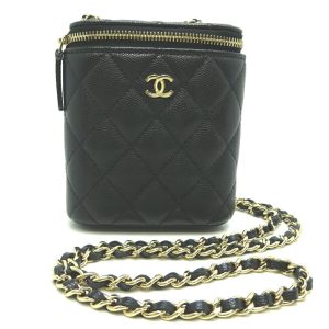 dh81651 1 Chanel Stitch Boston Bag Black