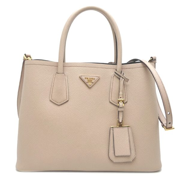 dh81882 1 Prada Cuir Bag Saffiano Cameo Beige Shoulder Bag