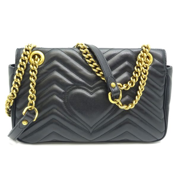 dh81887 2 Gucci Shoulder Bag GG Marmont Black