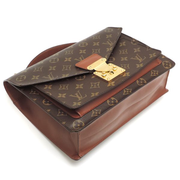 dh81890 3 Louis Vuitton Monceau Monogram Handbag Brown