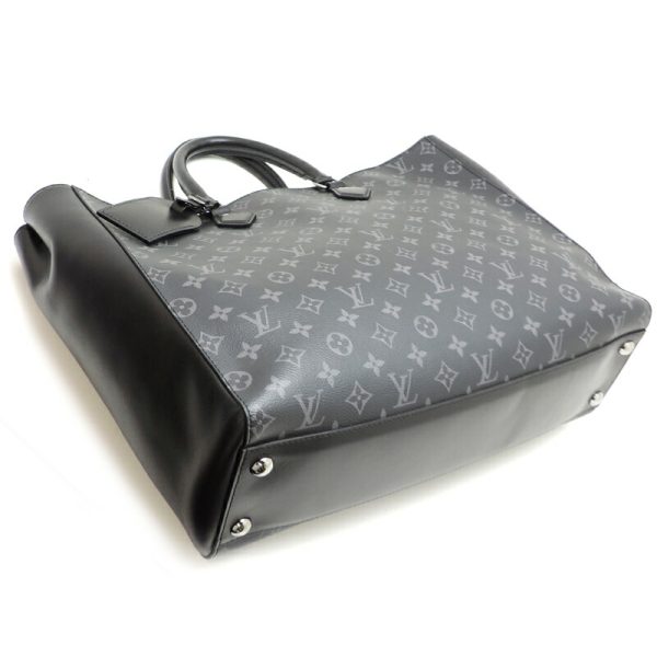 dh81898 3 Louis Vuitton Grand Sac Monogram Eclipse Tote Bag Black