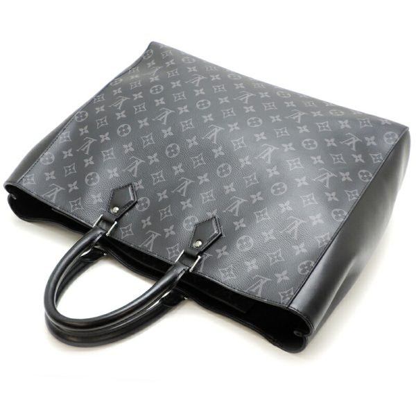 dh81898 4 Louis Vuitton Grand Sac Monogram Eclipse Tote Bag Black