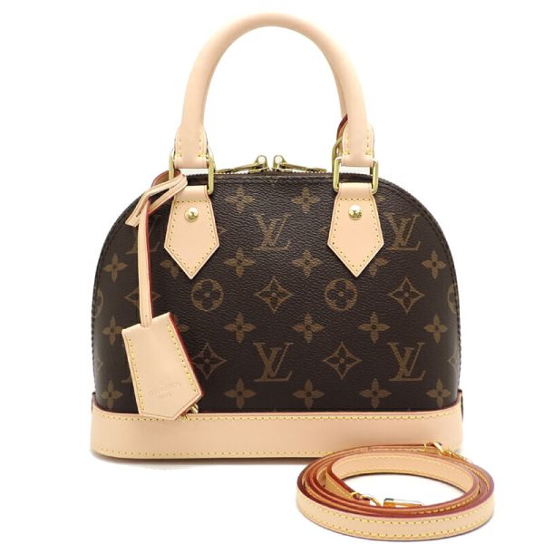 dh81912 1 Louis Vuitton Alma BB Monogram Handbag Brown