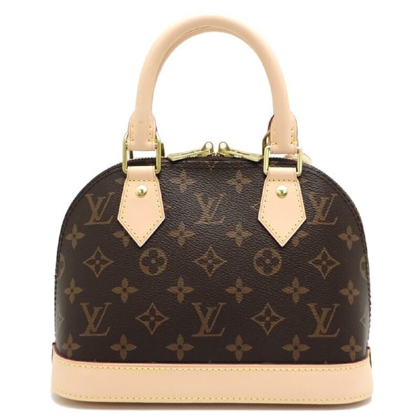 dh81912 2 Louis Vuitton Alma BB Monogram Handbag Brown