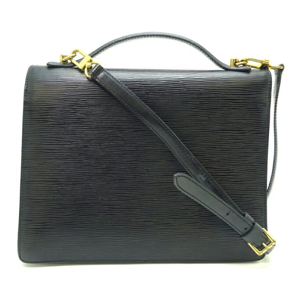 dh81954 2 Louis Vuitton Monceau Epi Handbag Black