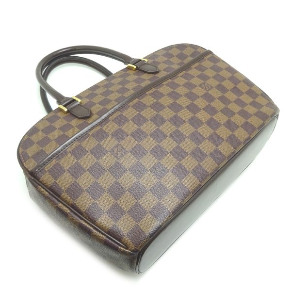 dh82002 3 Louis Vuitton Sarria Oriental Damier Handbag Brown