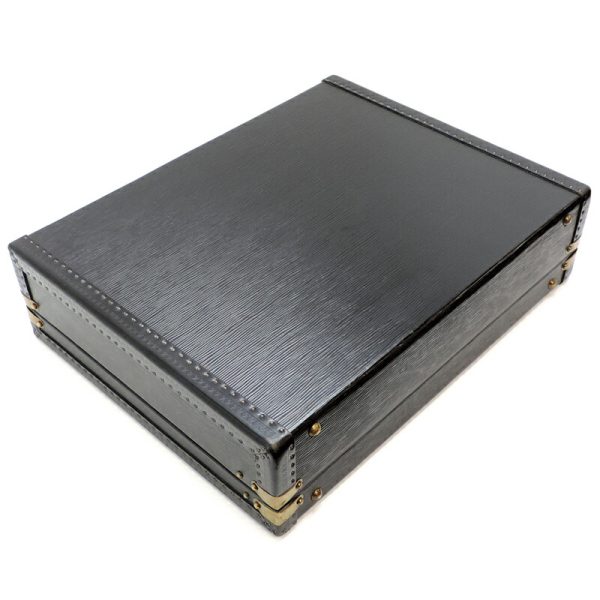 dh82022 4 Louis Vuitton President Epi Trunk Black