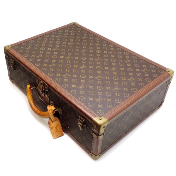 dh82023 3 Louis Vuitton Bisten 55 Monogram Trunk Brown