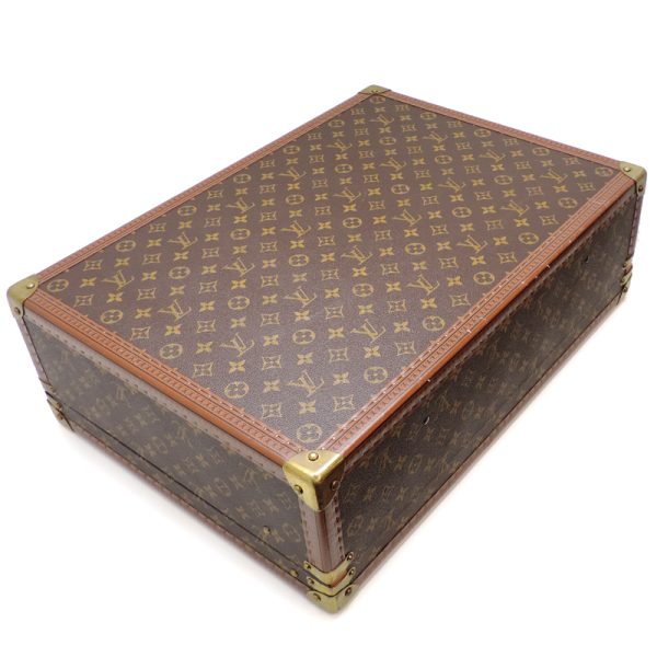 dh82023 4 Louis Vuitton Bisten 55 Monogram Trunk Brown