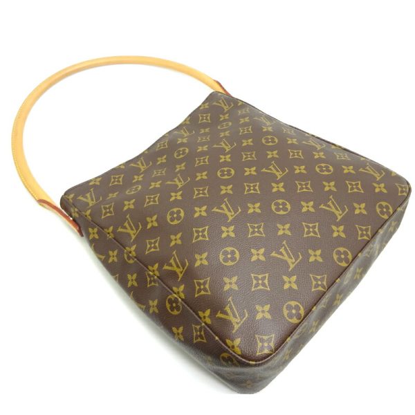 dh82060 3 Louis Vuitton Looping GM Monogram Shoulder Bag Brown