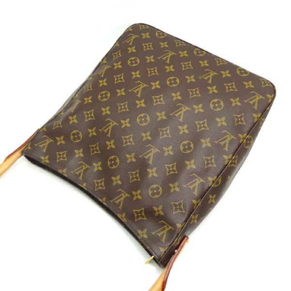 dh82060 4 Louis Vuitton Looping GM Monogram Shoulder Bag Brown